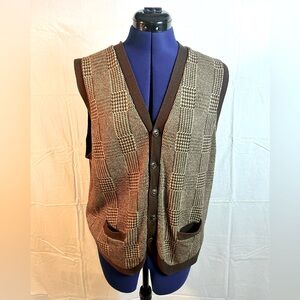 polo by Ralph Lauren sweater vest. Silk, cashmere, wool.